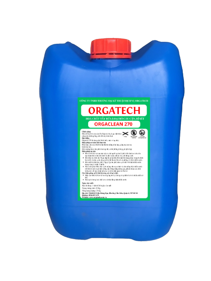 Hoá chất tẩy rửa loại bỏ cáu cặn, rỉ sét: ORGACLEAN 270